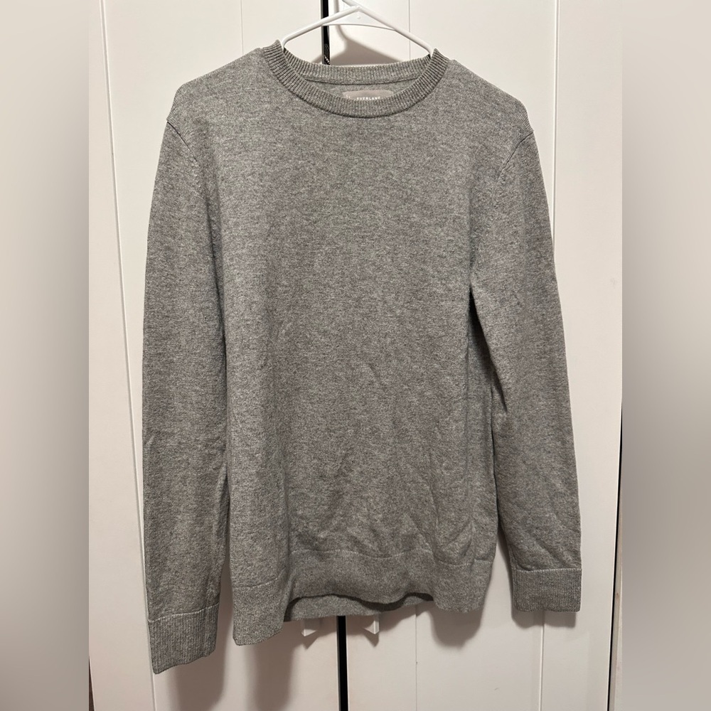 Everlane Gray Cashmere Pullover Sweater Size S